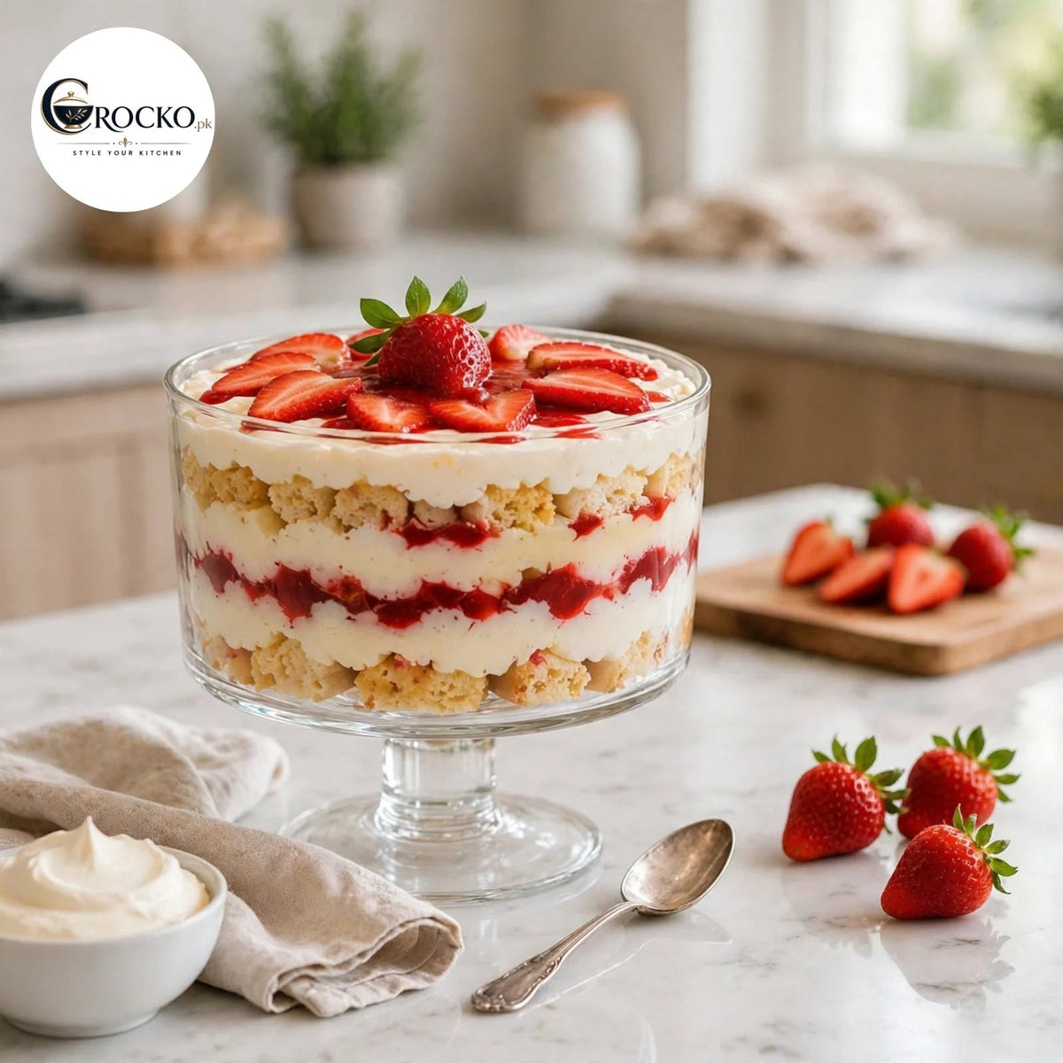 Glass Trifle Bowl