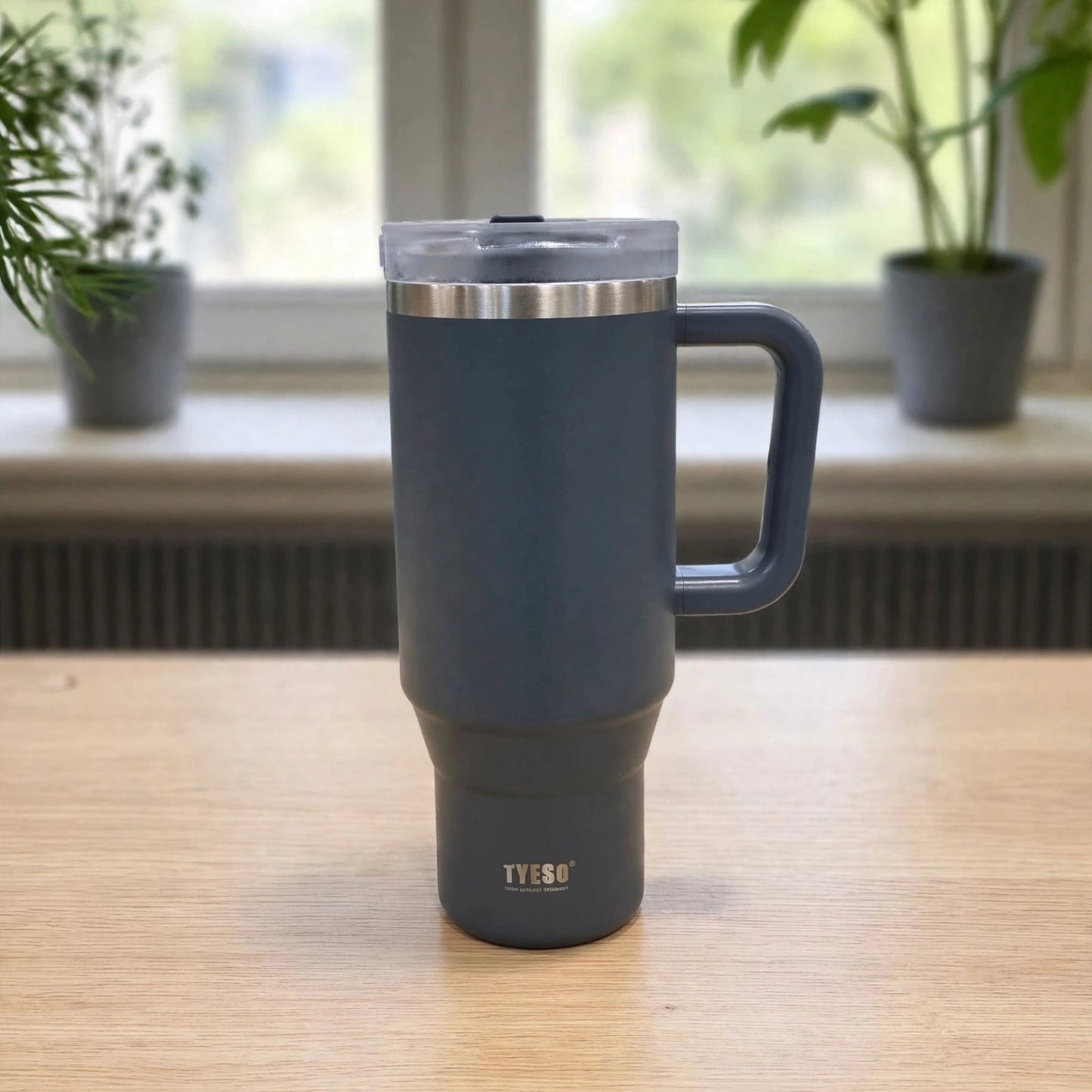 Authentic TYESO Aura 40oz (1200ML) Vacuum Insulated Stainless Steel Tumbler Mug with Handle — Charcoal Grey