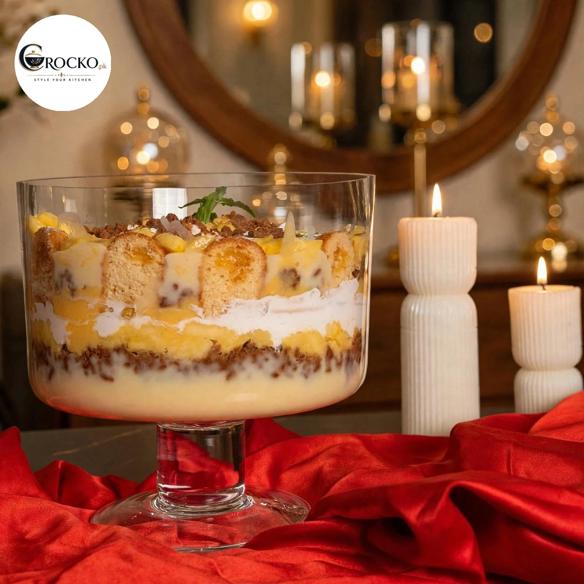Glass Trifle Bowl